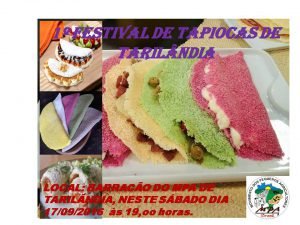 cartaz de divulgação do festival de tapioca- MPA