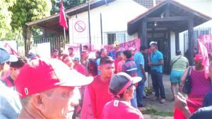 Mais de 120 camponeses se manifestam contra a empresa BioPalma. Foto: MPA