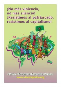 Cartaz: Via Campesina Internacional 